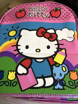 Brand new hello kitty back pack . Great for 3 or 4 years old