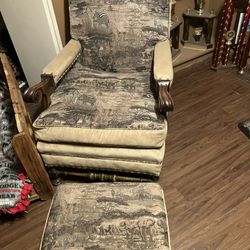 Safari Chair Ottoman 