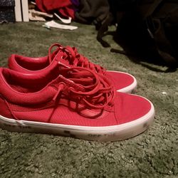  Brand New Red Vans Size 7