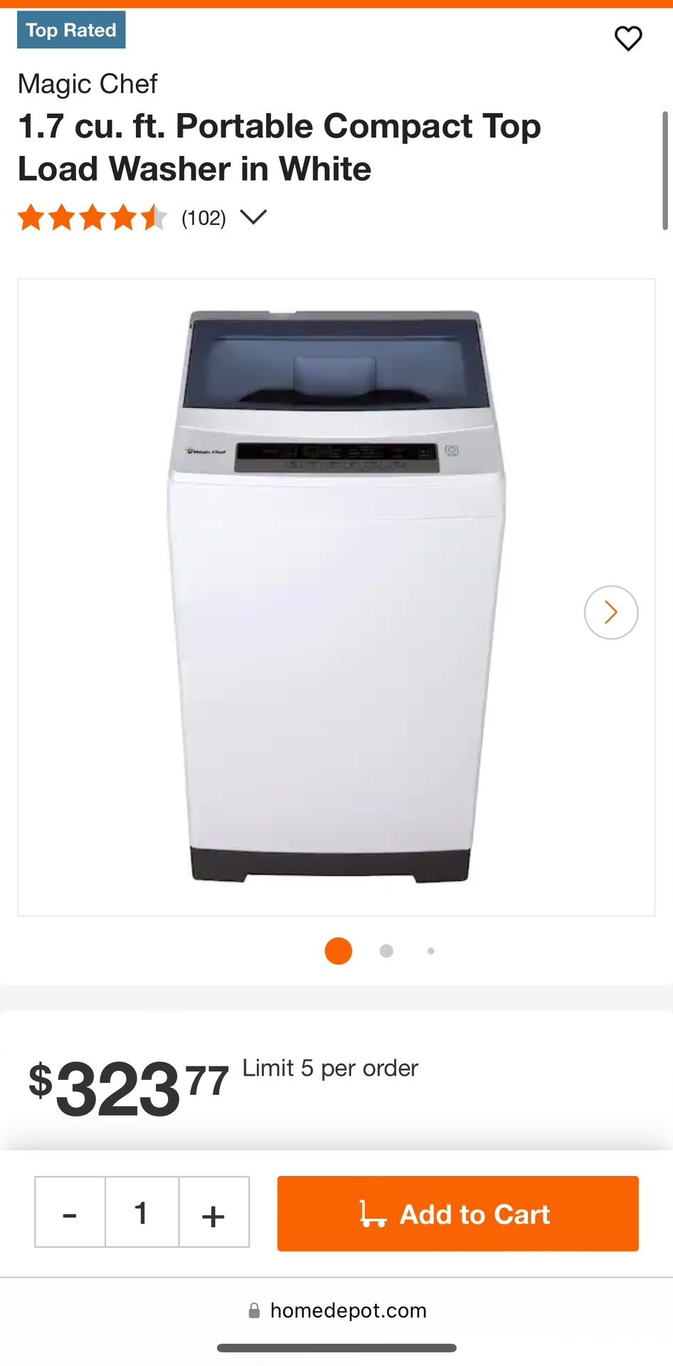 Magic Chef Portable Washer 