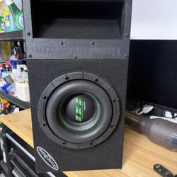 Deaf bounce apocalypse Subwoofer With Box And Capacitor 