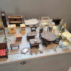Vintage modern dollhouse furniture
