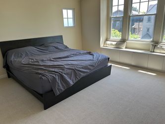 King size Bed with side tables - Crate&Barrel