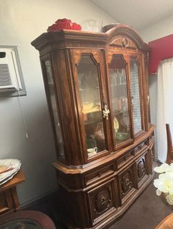Solid Wood China Cabinet