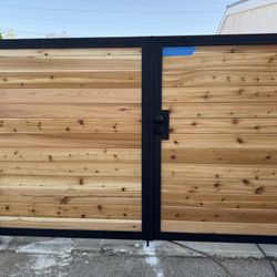 Iron and wood gate