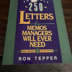 The Only 250 Letters Memos Managers Will Ever Need