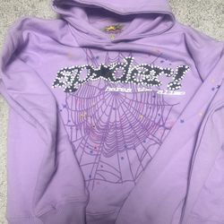 açaí purple sp5der hoodie 