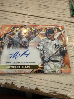 Anthony Rizzo Autographed card 2025 inception