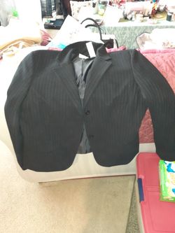 Emma james size 12 black white thin stripped pants suit