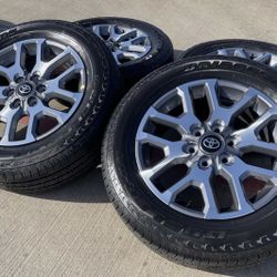 New (4) 20" Toyota Tundra 1794 OEM 2022 2023 2024 2025 2026 Wheels Rims Bridgestone 265/60/20 Tires Hablo Español 