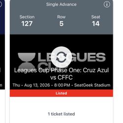 Cruz Azul Vs Chicago Fire Leagues Cup 8/13