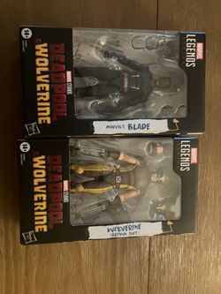 Marvel legends series Blade and Wolverine (brown suit)