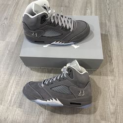 Jordan 5 retro wolf Grey men 9.5 new