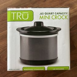 Tru .65 Quart Mini Crockpot Brand New