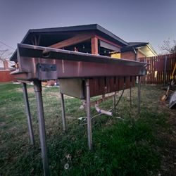  Three Compartment Zinc Stain Steel 