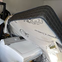 Free Queen Size Bed It’s Been In My Storage. It’s A Little Dirty And It’s Torn On One Of The Corners