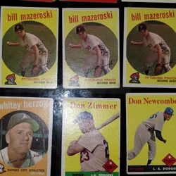 1950's And 60's Baseball Cards. Also NHL NFL, NBA 