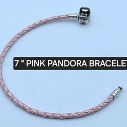 Pandora Pink Leather Bracelet