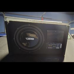 DS18 EN-DF10A 10" Amplified Thin Shallow Down-Firing Subwoofer Enclosure 500 Watts - Powered Subwoofer & Siles Sound Dampening Mat