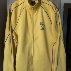 OVO Reflective Piping Track Jacket Yellow Size XL PRE-OWNED