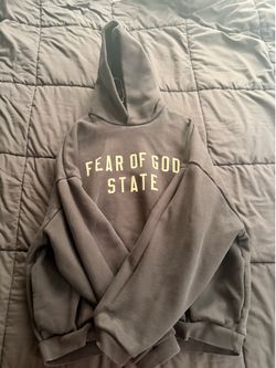 Black Fear Of God hoodie size large