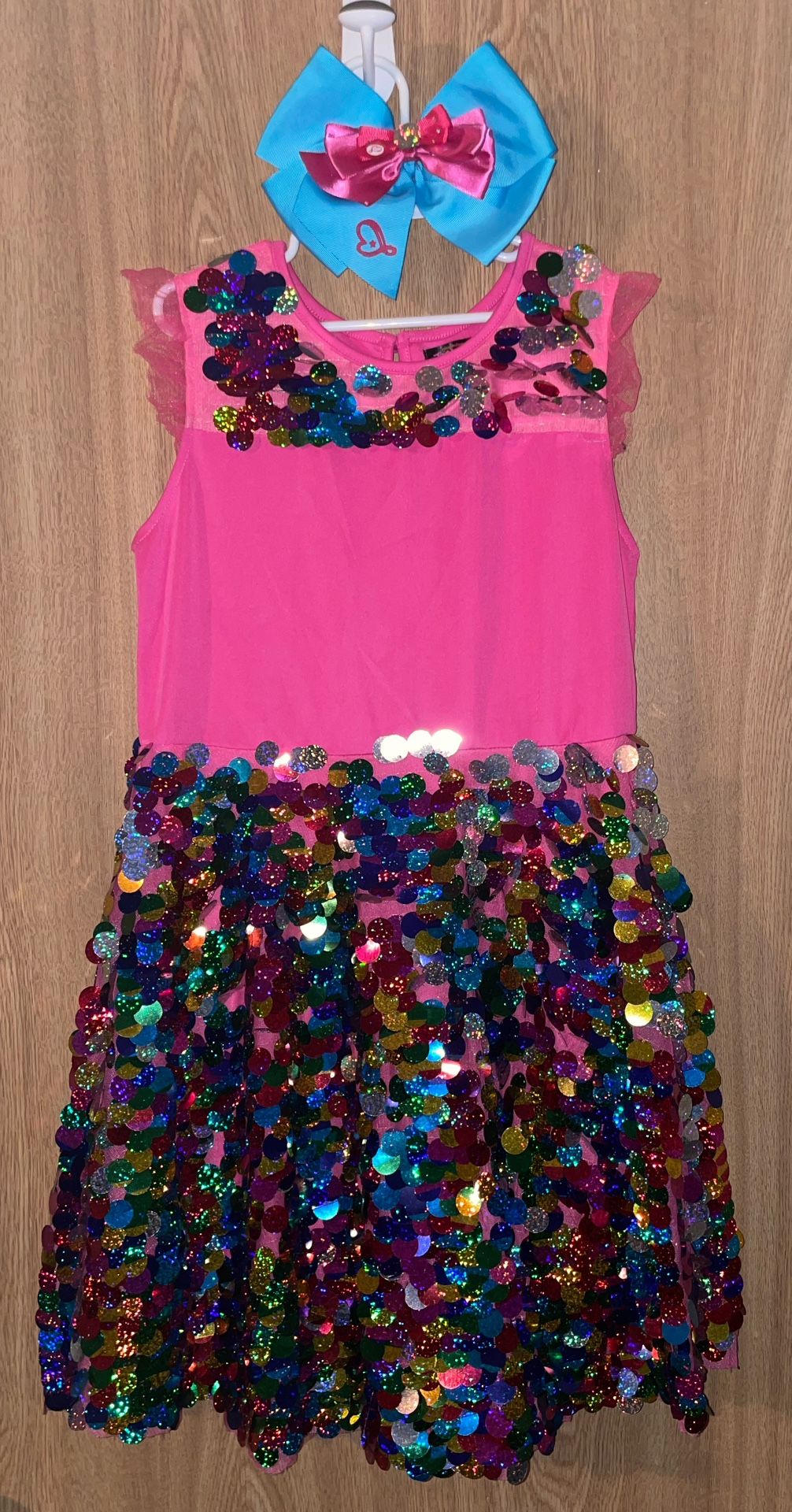 Girls' Nickelodeon JoJo's Closet Sequin Dress - Pink XL (14-16)