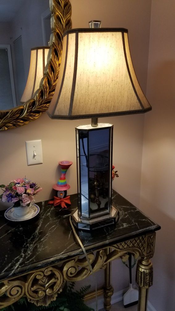 Beautiful glass table lamp