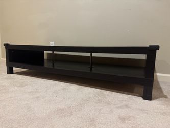Black IKEA TV stand
