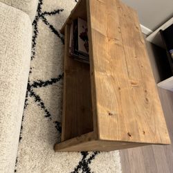 Handcrafted Real Wood Coffee Table