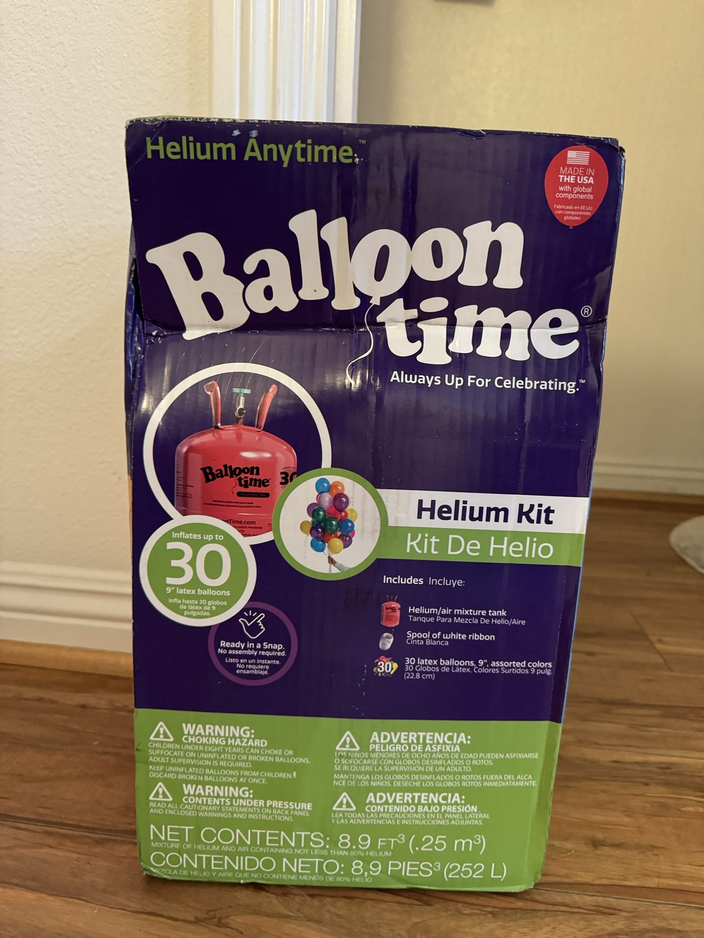 9.5in Standard Helium Tank Kit
