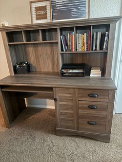 Beautiful desk with cubbies and file drawer