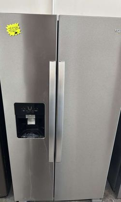 Whirlpool Side‑by‑Side Fridge – Stainless, Ice/Water Dispenser