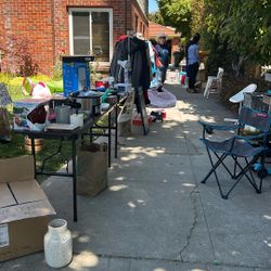 Yard Sale Today Until 2 Pm: Clothes, Toys, Musical Instruments, Shoes, Books, Furniture And More 