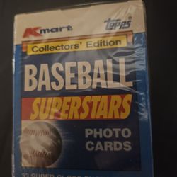 1990 Topps K Mart Baseball Superstars Sealed Complete Set