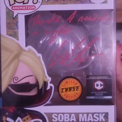 Signed Quoted Eric Vale Certified- Soba Mask Chase Funko Pop