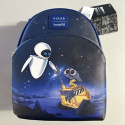 NEW Loungefly Wall-E Mini Backpack And Wallet