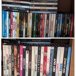 77 Blu-ray Movie Lot All With Slipcovers!! 