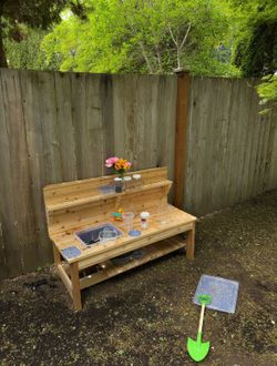 Custom built mud kitchen