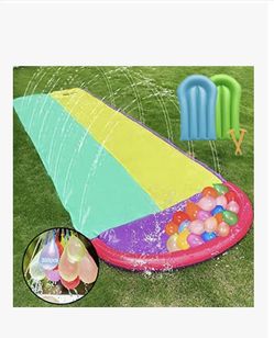 Double Lawn Water Slip And Slide - NEW