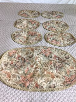 2 sets tables mats or can sell one set at a time .
