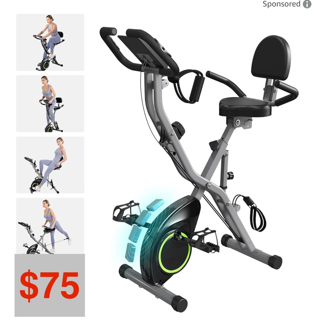 Slim Foldable Exercise Bicycle