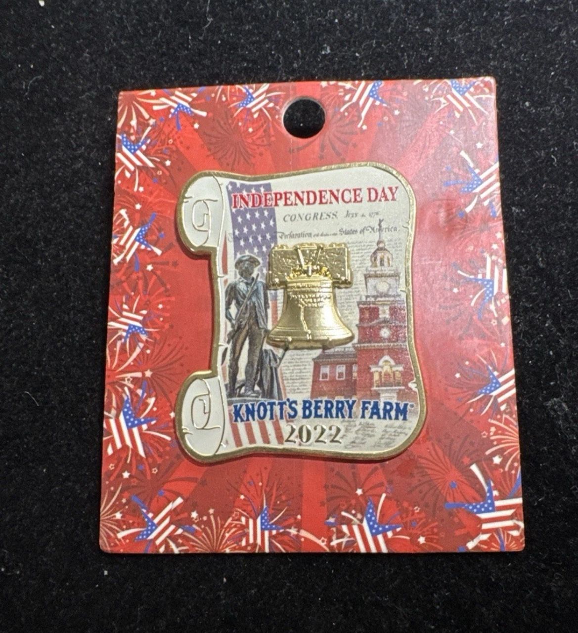 Knott’s Berry Farm Pin Declaration Of INDEPENDENCE DAY 2022 Liberty Bell NEW!