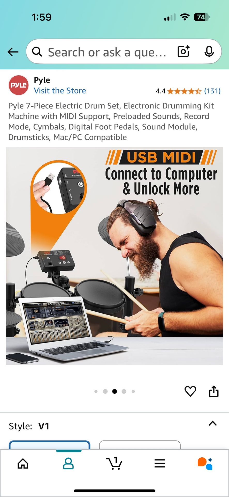 Electric Drum Set, Electronic Drum / Bateria Electrónica