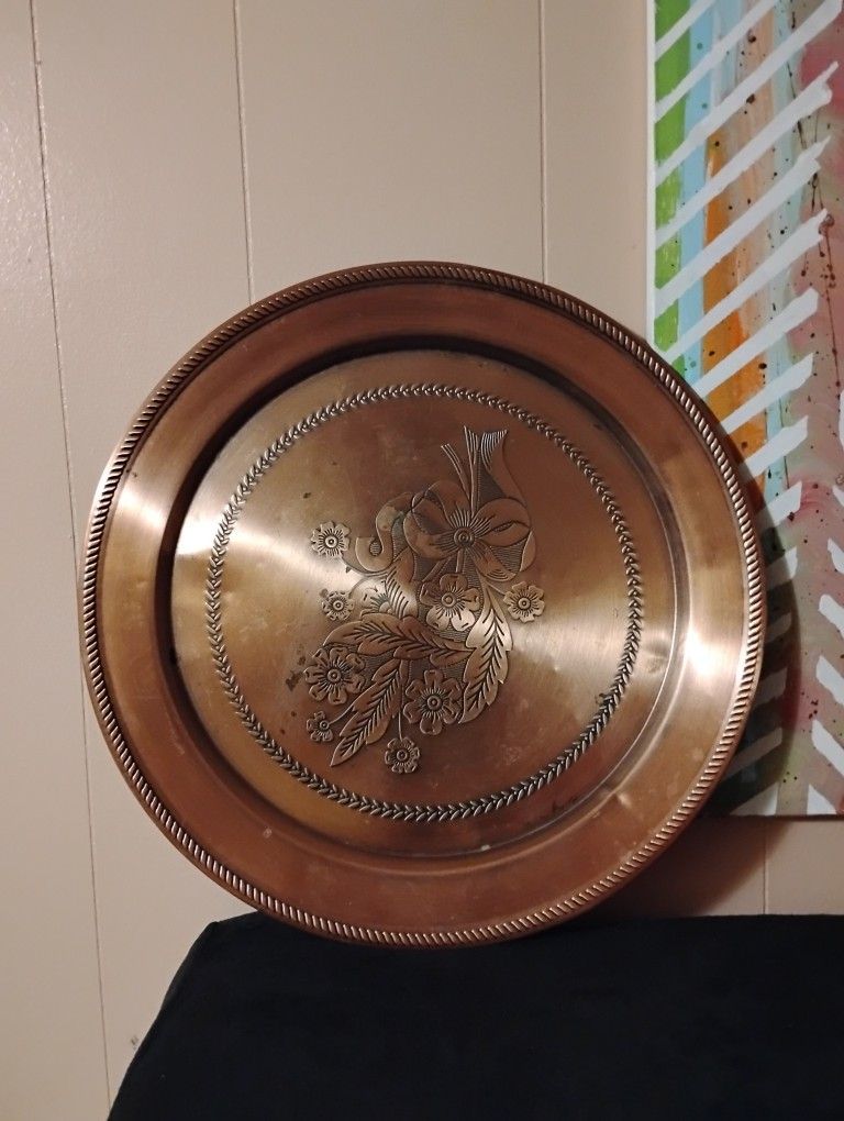 Antique Copper Large Tray 