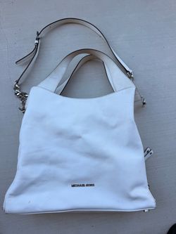 Michael Kors White Leather Tote Bag