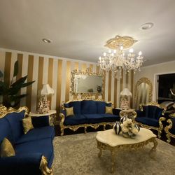 Very beautiful gorgeous Victorian living room set custom made include 10 pieces