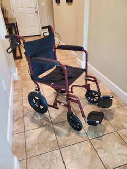 Wheel chair use once