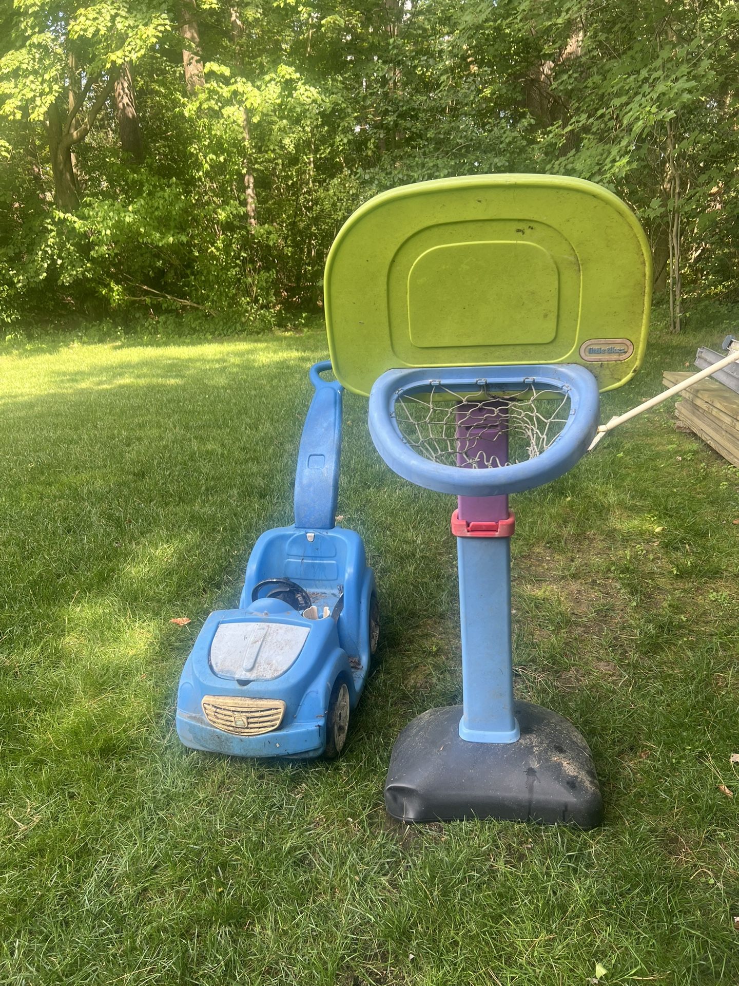 Basketball Hoops And Car Kids