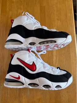 New Nike air max uptempo 95 white red black shoes Men’s 9.5