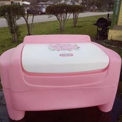 Fisher Price Pink and White Toy Chest